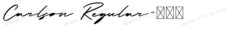 Carlson Regular字体转换